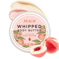Princess Belle Peach Whipped Shea Body Butter, Body Moisturizer for Dry Skin, Smell Goods for Women, Leaves Skin Feeling Moisturized and Soft-200ml(6.8 floz)
