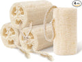 Natural Loofah Body Scrubber Set,4" Organic Loofa 4 Pack for Exfoliating, Shower loofah for Men and Women, Bath Cleaning Skin Back Face,Eco-Friendly Tool,Bath Sponges for Exfoliating Body Scrubbing