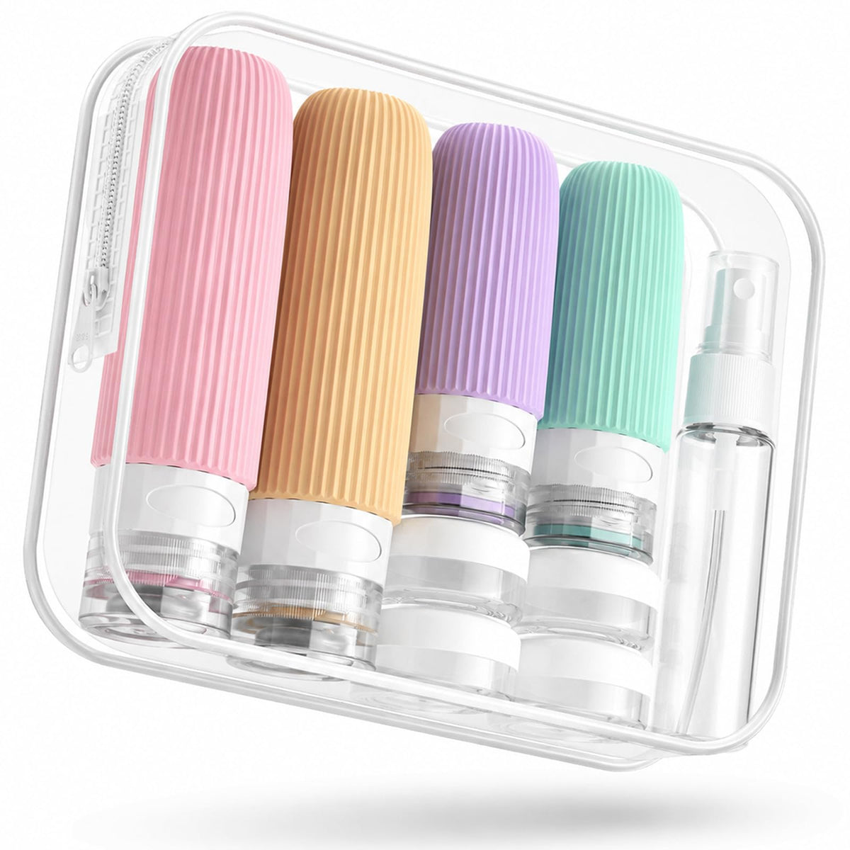 Mrsdry 16 Pack Travel Bottles for Toiletries, Large 6oz Silicone Travel Containers, Leak Proof Refillable Liquid Shampoo And Conditioner Travel Essentials