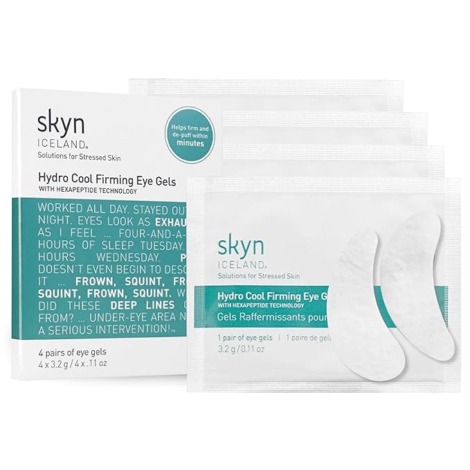 Skyn ICELAND Hydro Cool Firming Eye Patches For Puffy Eyes and Dark Circles