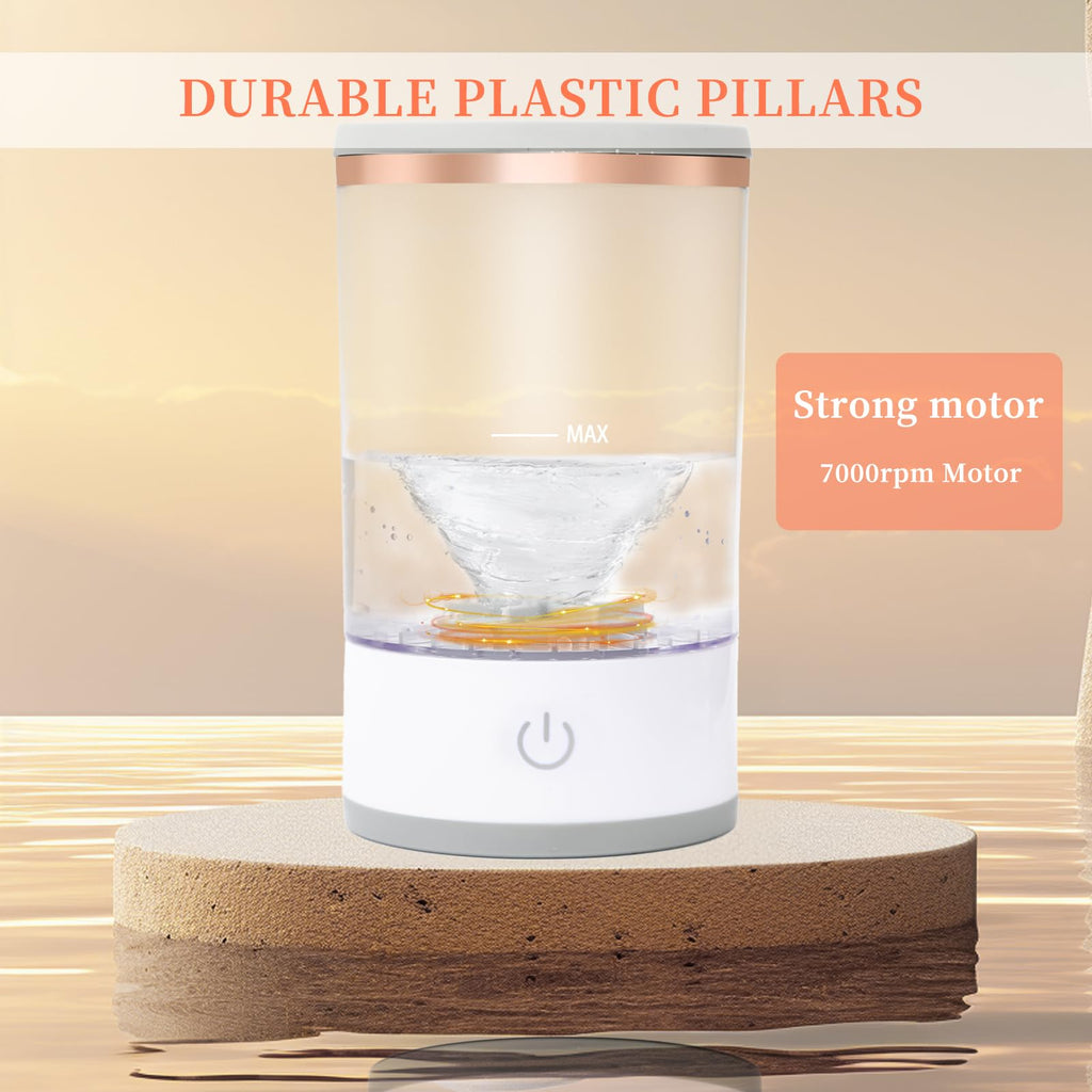 MOODTALK Multi-Function Electric Makeup Brush Cleaner - Automatic, Energy Saving Makeup Brush Cleaner and Dryer, Makeup Brush Cleaning Machine, X1, White