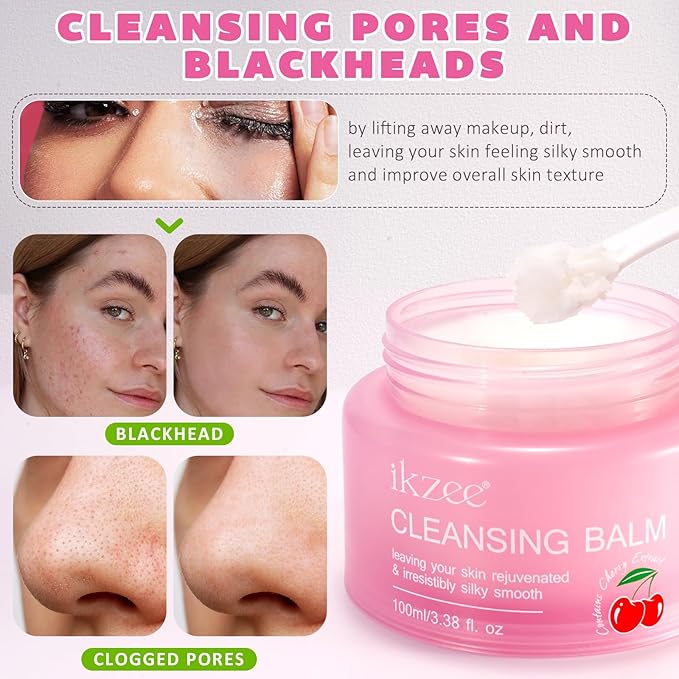 MINGYITUO Cleansing Balm, Makeup Remover Cleansing Korean for Sensitive Skin, Travel Size Good Molecules.