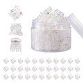 YOHAMA 36PCS Clear Mini Hair Claw Clips for Women & Girls Bangs Clamp Clip