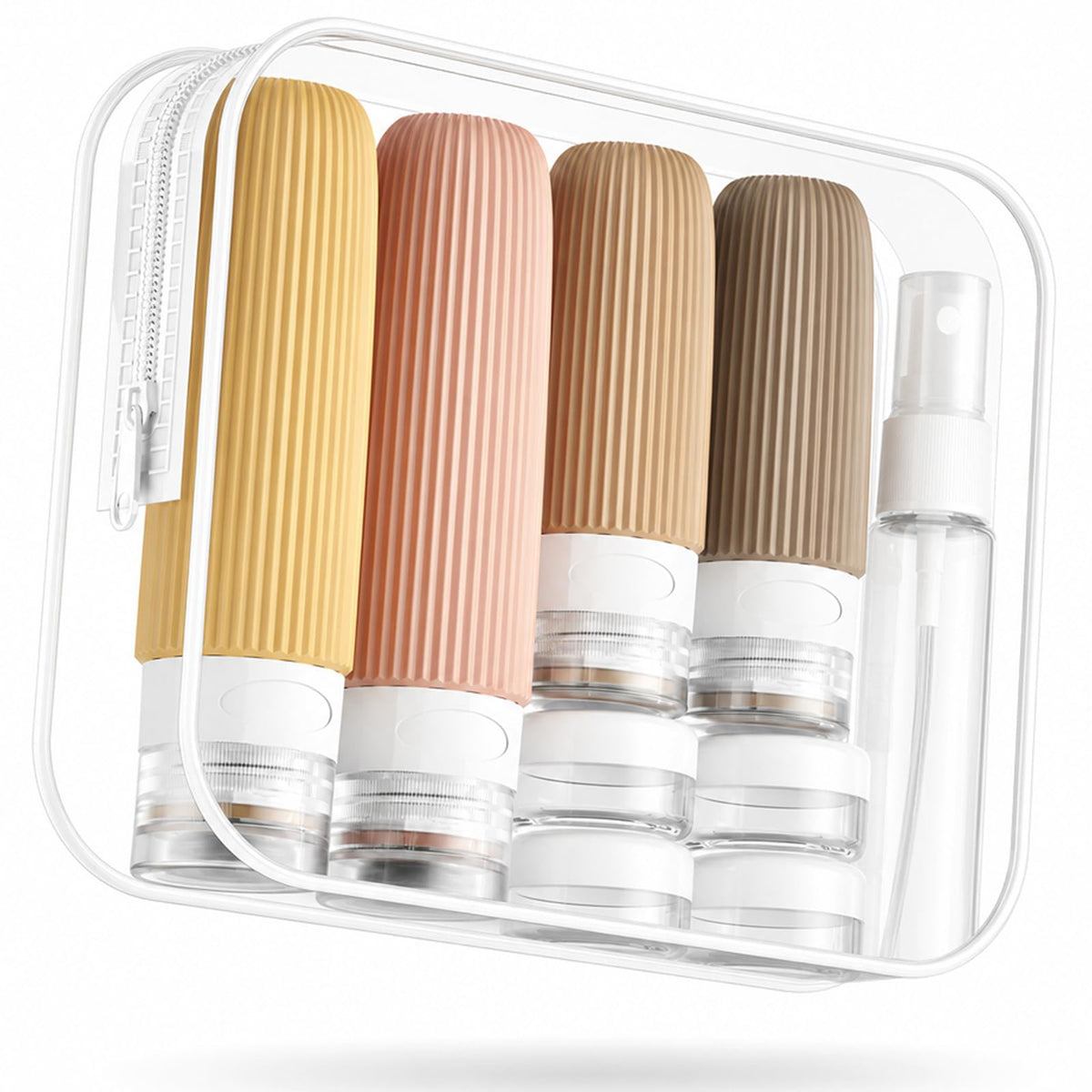 Mrsdry 16 Pack Travel Bottles for Toiletries, Large 6oz Silicone Travel Containers, Leak Proof Refillable Liquid Shampoo And Conditioner Travel Essentials