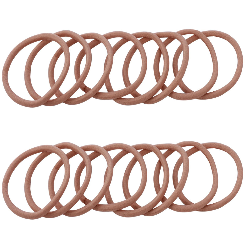 100PCS Hair Tie, 4MM Elastic Hair Ties No Damage Ponytail Holder for Women, Men and Girls (4mm Beige Blonde)
