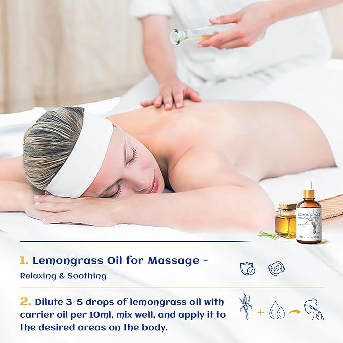 HIQILI Essential Oil - Lemongrass - 1.01 Fl. Oz