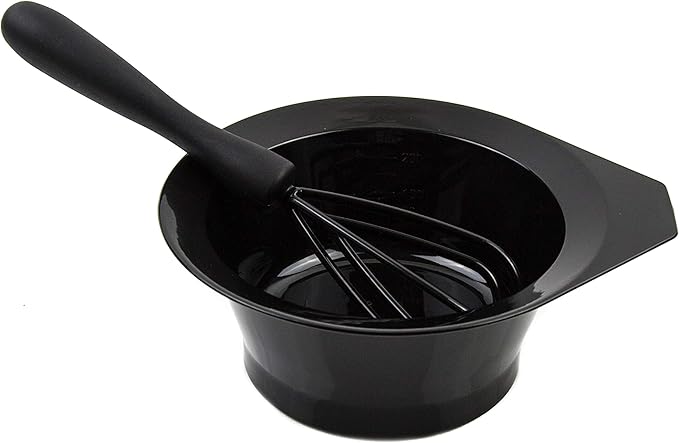 Hair Dye Bowl and Whisk Set - 3 Salon Tint Mixing Bowls - 3 Color Whisks