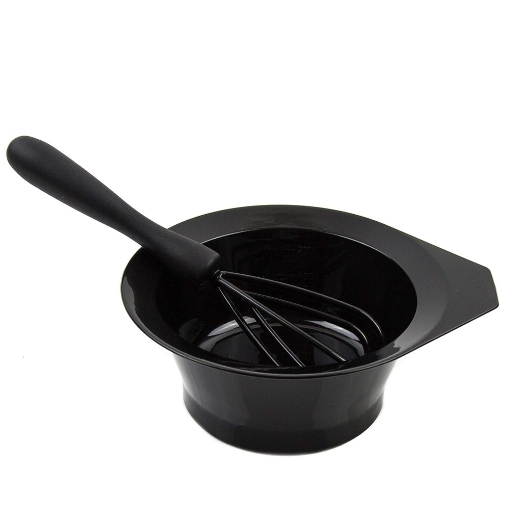 Hair Dye Bowl and Whisk Set - 3 Salon Tint Mixing Bowls - 3 Color Whisks