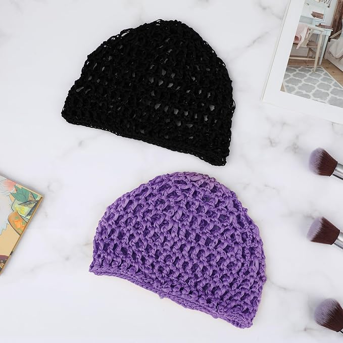 Wig Cap Thick Long Hair Caps Adjustable Net Mesh Braided Weaving Making Crochet Sew Weave Fishnet Grip Headband
