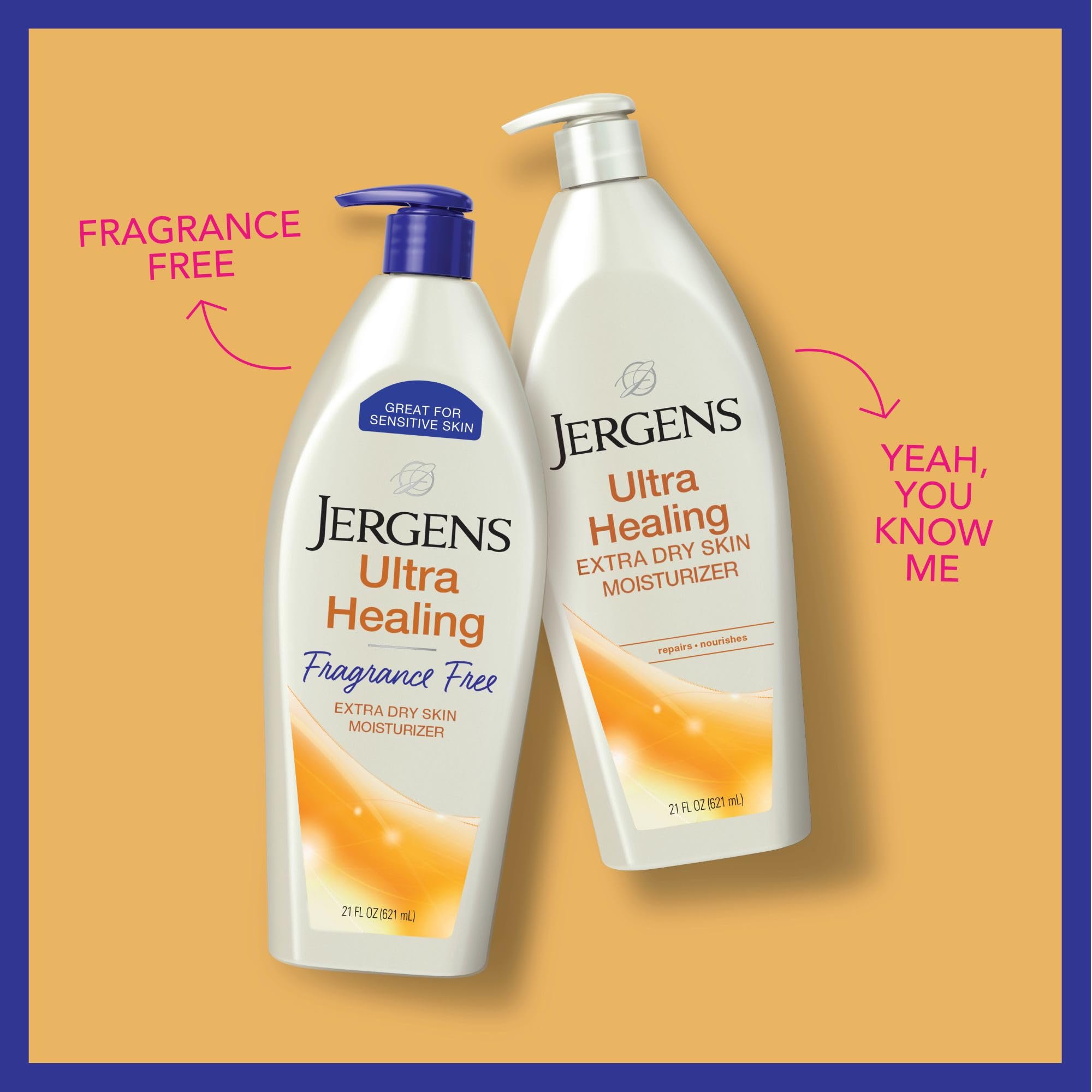 Jergens Ultra Healing Fragrance Free Lotion For Extremely Dry Skin, 21 oz