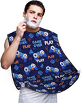Beard Trimming Hair Catcher, Video Games Weapon Gamers Game Over Play Shave Bib, Non-Stick Bib Apron Waterproof, Shaving Tool for Men for Husband Father’s Day