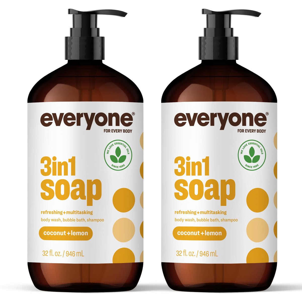 Everyone 3-in-1 Body Wash Shampoo Bubble Bath Vanilla Lavender 2oz 12-Pack