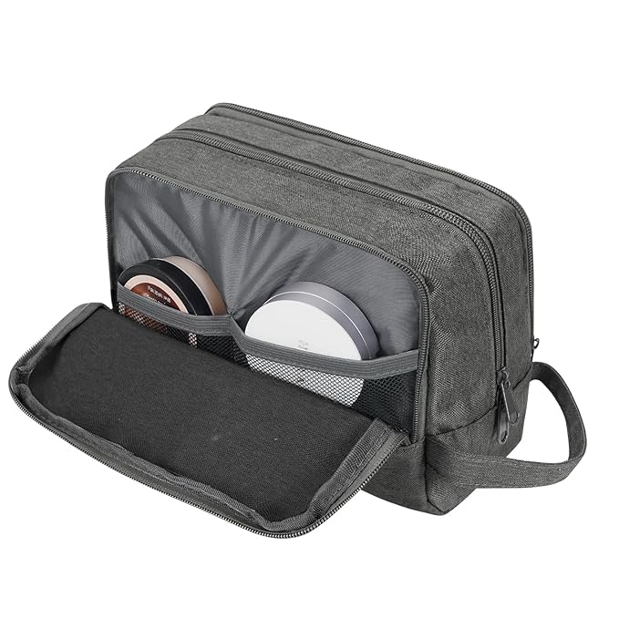 WANDF Travel Toiletry Bag for Men, Small Dopp Kit for Toiletries