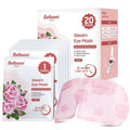 BeHoomi 20 Packs Steam Eye Mask, Heated Eye Mask Warm Compress for Eyes, Disposable Self Heating Steam Mask for Home, Sleep, Spa, Travel Essentials & Relaxation Gifts for Women (Rose)