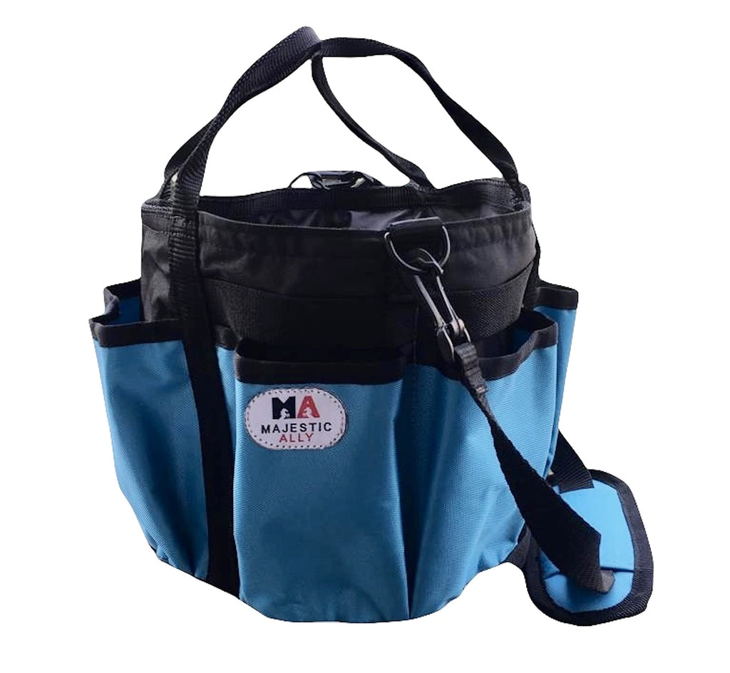 Majestic Ally horse Grooming Organizer Tote Bag (Hurricane Blue)