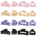 16 Pcs Nonslip Banana Clips for Women - Large and Small Matte Claws with Strong Hold for Thin, Thick, or Curly Hair