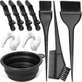 12Pcs Professional Salon Hair Coloring Dyeing Kit, Hair Bleach Dit Hair Coloring Products with Hair Dye Brush, Hair Color Bowl, Hair Clips