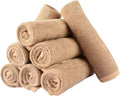 Mars wings Microfiber Facial Cloths (Facial Towels), 8 Pack (12 x 12 inch), Super Absorbent, Quick Drying Fast, Soft, Eco-Friendly, for Facial Wash Cleansing, Make-up Removal, Baby and Travel (Camel)