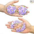 4PCS Gel Eye Ice Pack Set, Cold & Hot Compress, Reusable Cooling Gel Pads for Strain Relief, Swelling, Dark Circles, Redness, Puffy Eyes, Surgery Recovery(4 Purple flowers)