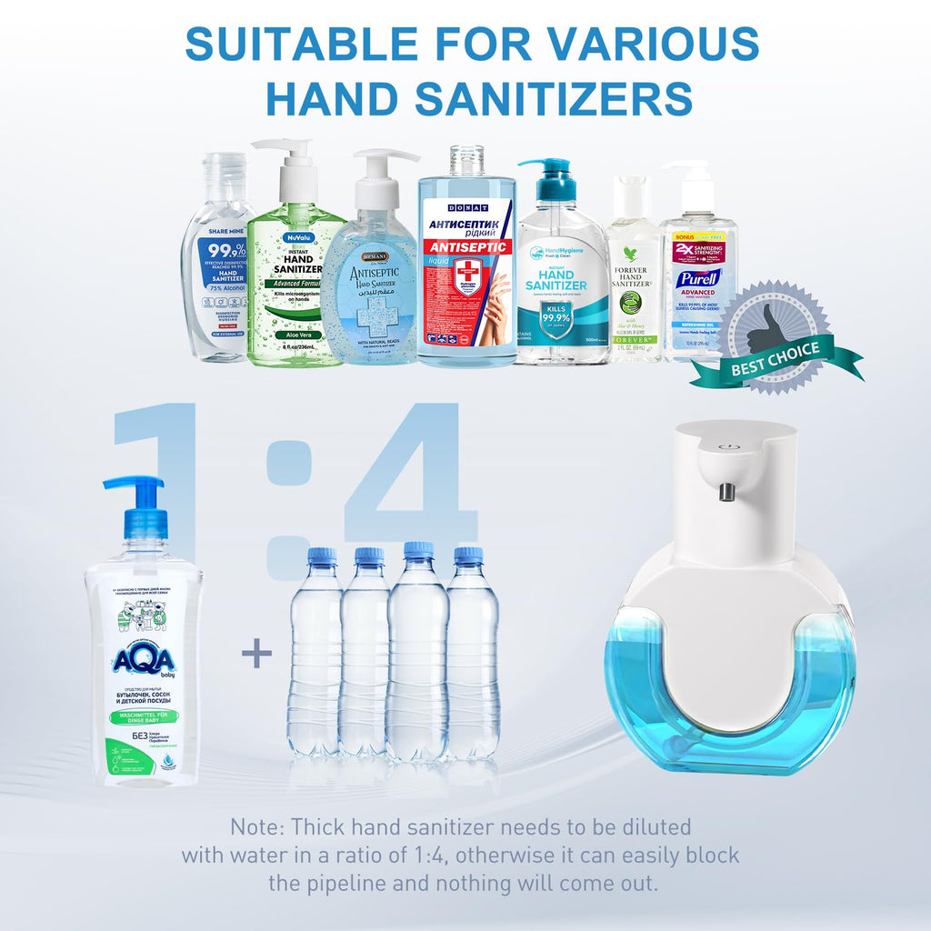 2 Pack Automatic Liquid Soap Dispenser,14.2oz/420ML Touchless Automatic Soap Dispenser,Rechargeabled Wall Mounted Smart Pump for Bathroom Kitchen