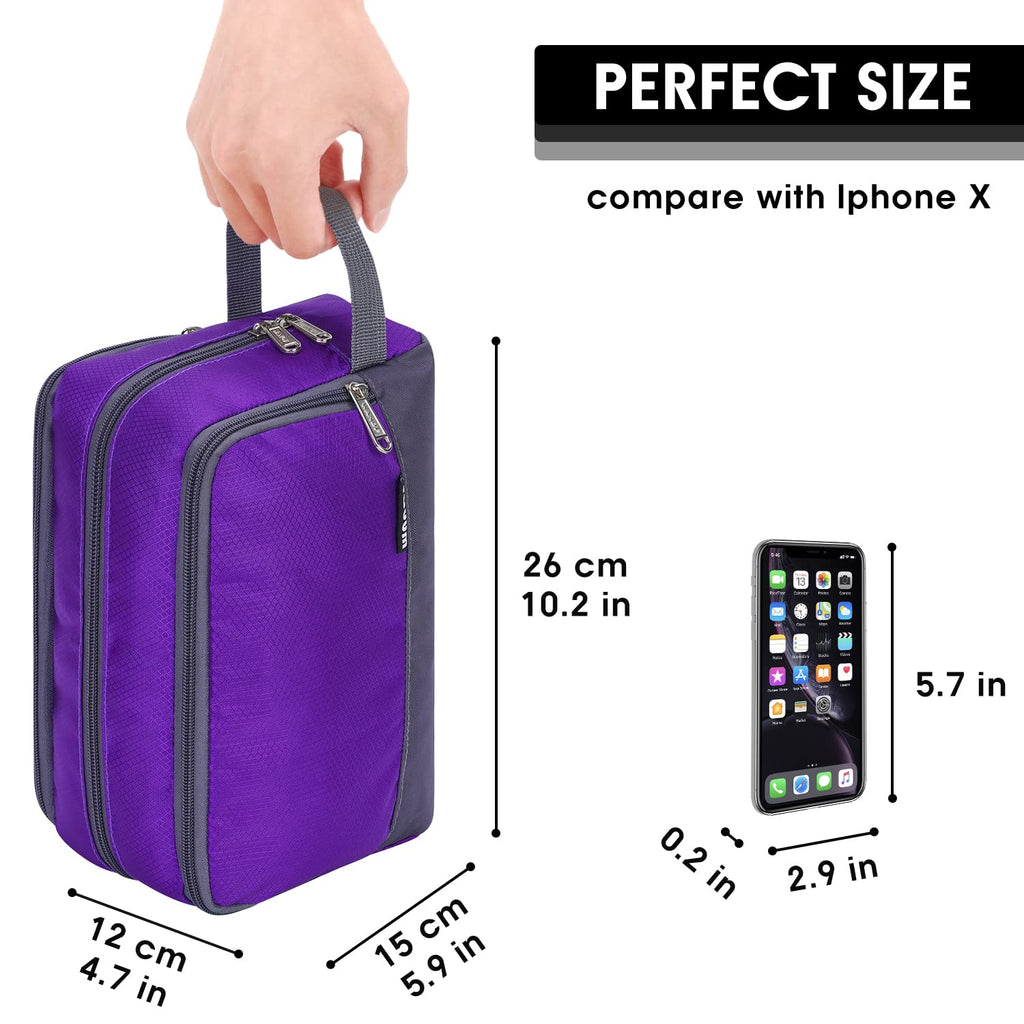 WANDF Travel Toiletry Bag for Men, Small Dopp Kit for Toiletries