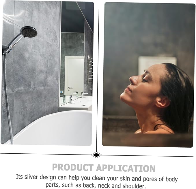 SAFIGLE 2pcs Back Scrubber Bath Accessory Exfoliating Body Scrubber for Deep Cleansing and Skin Care Strap Design Suitable for Men and Women