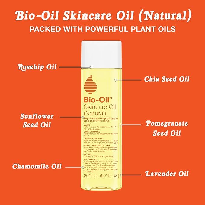 Bio-Oil Fragrance-Free Body Oil Serum for Scars & Stretch Marks, 6.7 fl oz