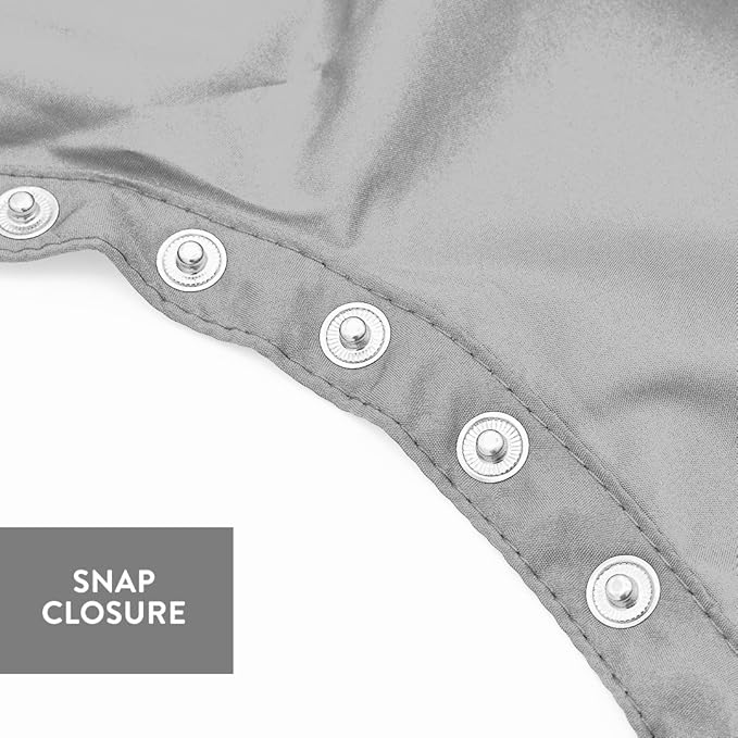 Betty Dain Hands-Free All-Purpose Bleach Proof Cape, 45" W x 58" L, Chemical, Color, Waterproof Polyester, Anti-static Nano Material, Machine Washable, Slate Grey