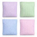 Abbylike 4 Pcs Small Makeup Bag Corduroy Cosmetic Pouch with Zipper Portable Little Bags for Purse Mini Pouch Cute Makeup Purse for Coin Essentials Items Women (Striped)