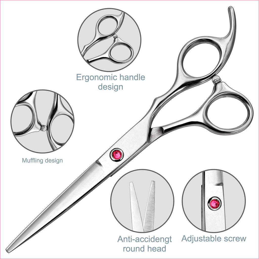 Fcysy Professional Barber Scissors - Thinning Shears for Men & Women, Salon Hair Trimming Kit with Scissors Set