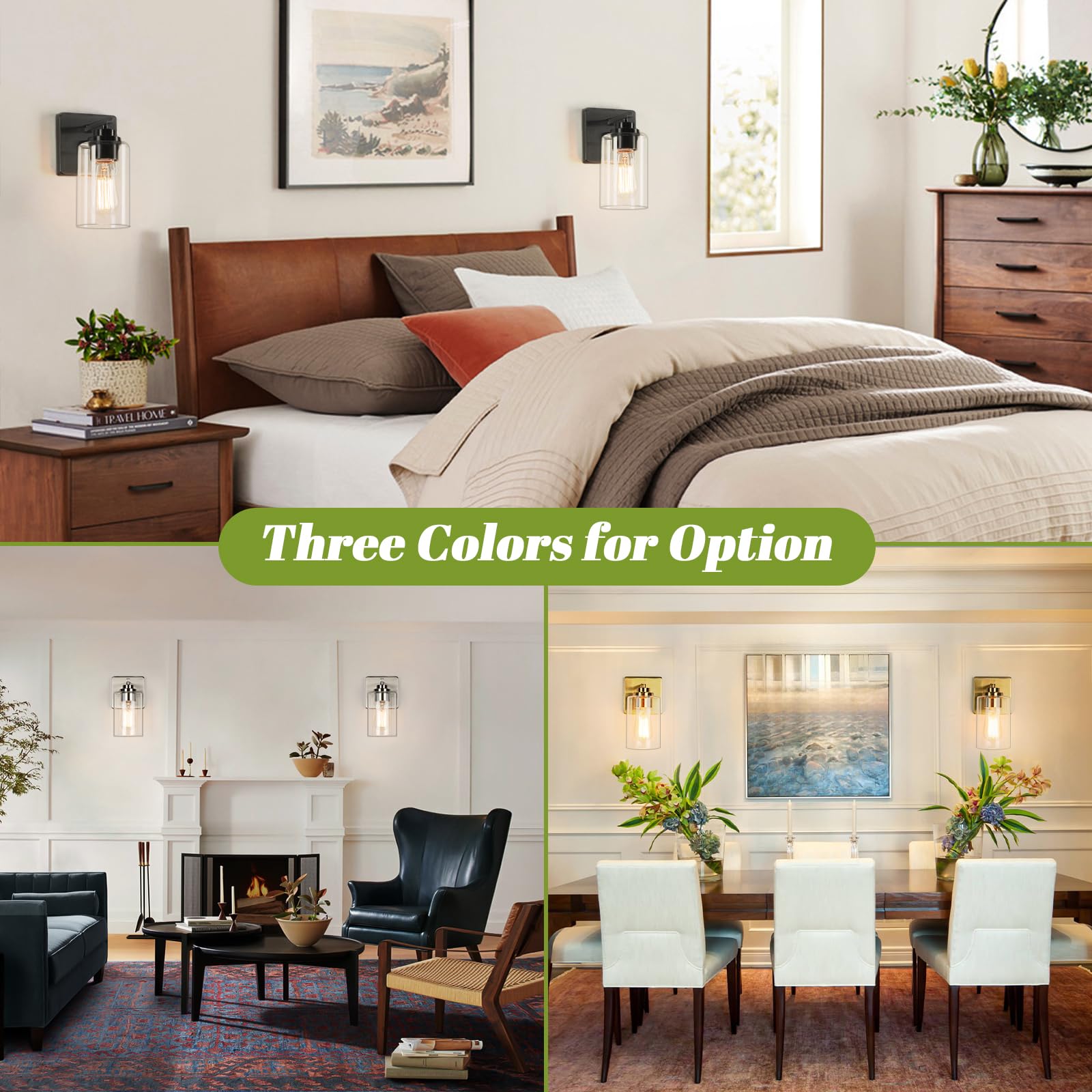 VerRon Modern Vanity Lights, Gold Bathroom Light Fixtures