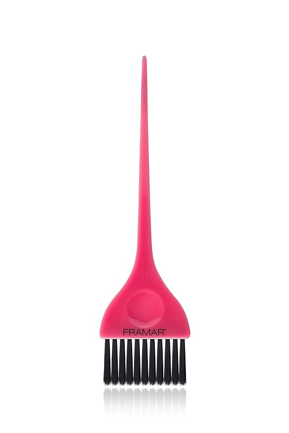 FRAMAR Classic Hair Color Brush – Hair Dye Brushes For Hair Stylist, Hair Coloring Applicator Brush Tools, Tint Brushes For Hair Color - Pink