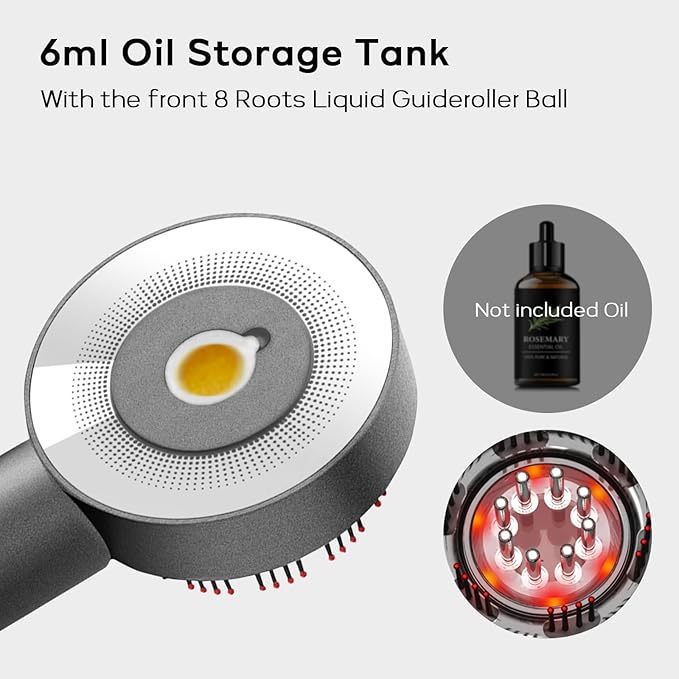 MACNJO 3-in-1 Hair Scalp Massager - Oil Applicator Scalp Care Brush, Portable for Men & Women, IPX6 Waterproof