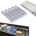 STORE FIXTURES DIRECT Auto Feed Shelf Product Pusher Kit, Adjustable Pushing System for 36" L x 12" D Shelves, 10 Pack - [140 Shelf Pushers + 150 Dividers]