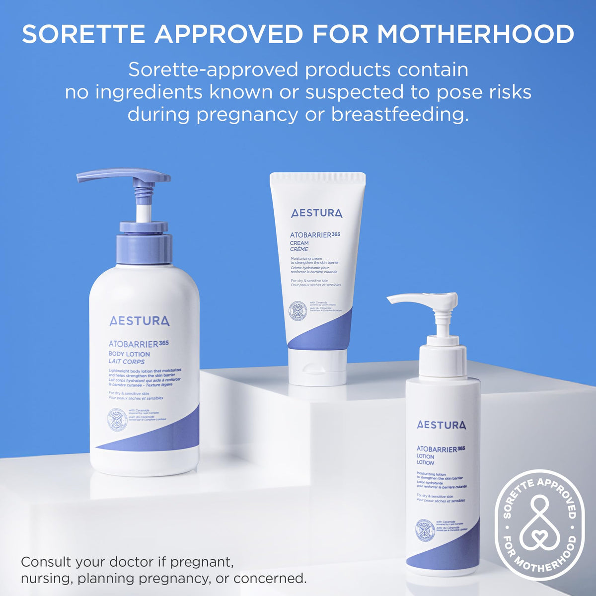 AESTURA ATOBARRIER365 Lightweight Korean Face Moisturizer with Ceramides | Strengthens Barrier, Fast-Absorbing Hydration, Suitable for Dry, Normal & Sensitive Skin, 150ML / 5.07 fl. Oz.