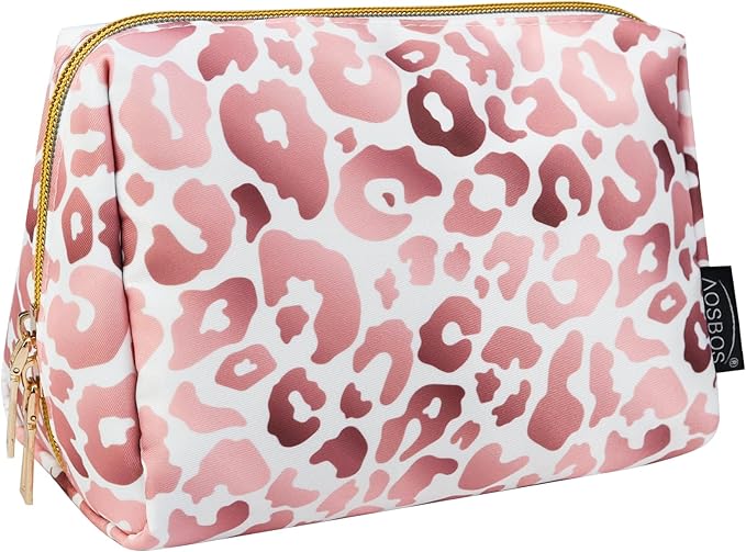 Aosbos Small Makeup Pouch, Travel Cosmetic Bags for Women,Travel Pouch