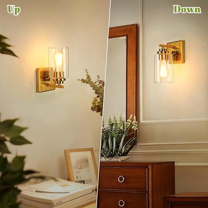 VerRon Modern Vanity Lights, Gold Bathroom Light Fixtures