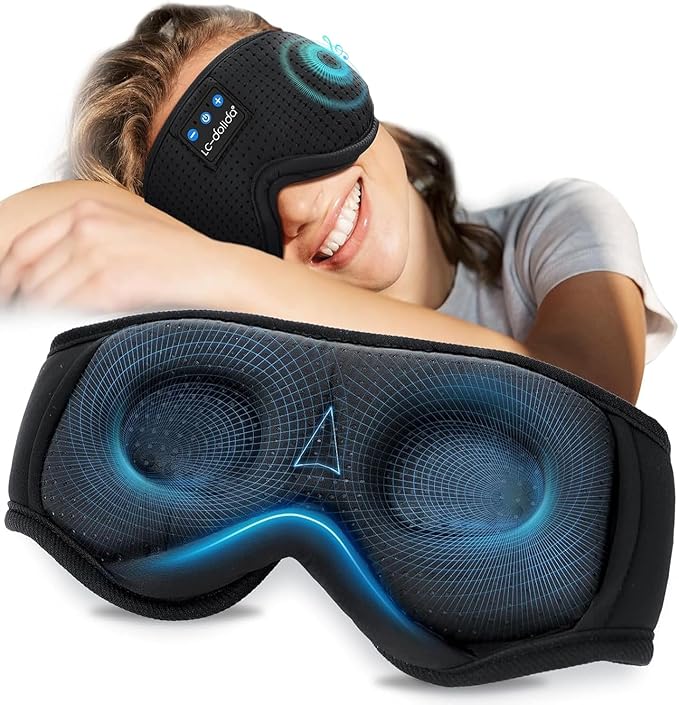 Bluetooth Headphones Weighted Sleeping Mask 3D Eye Mask