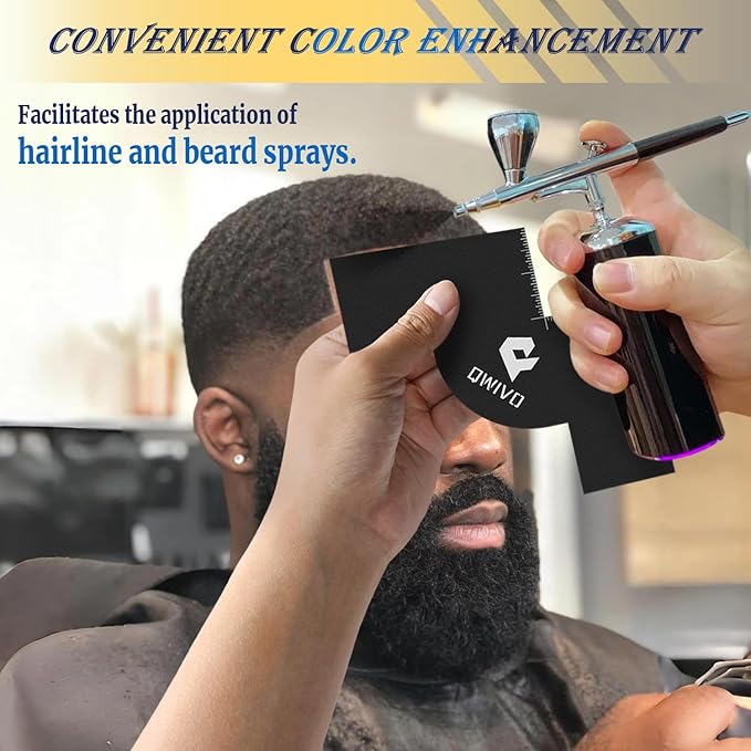 Beard Lineup Tool Beard Template Card Barber Enhancement Spray Shield