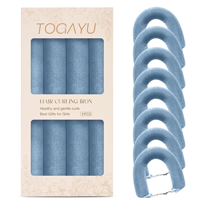 Togayu Heatless Curls Overnight Hair Care Set - Jumbo Velvet Hair Curlers
