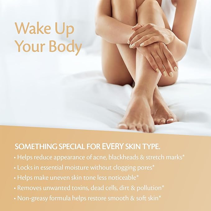 Arabica Coffee Scrub for Hands, Feet, and Body, Exfoliating Scrub with Collagen and Stem Cells, Face Cleanser for Cellulite, Fine Lines, and Stretch Marks, 12oz (1 Pack) by M3