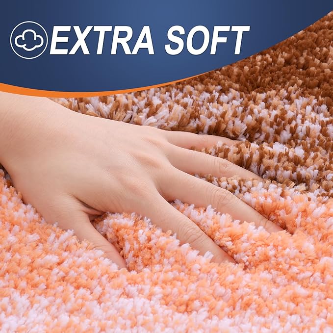 OLANLY Microfiber Bathroom Rugs Sets 3 Piece, 30"x20"+24"x16"+24"x20"