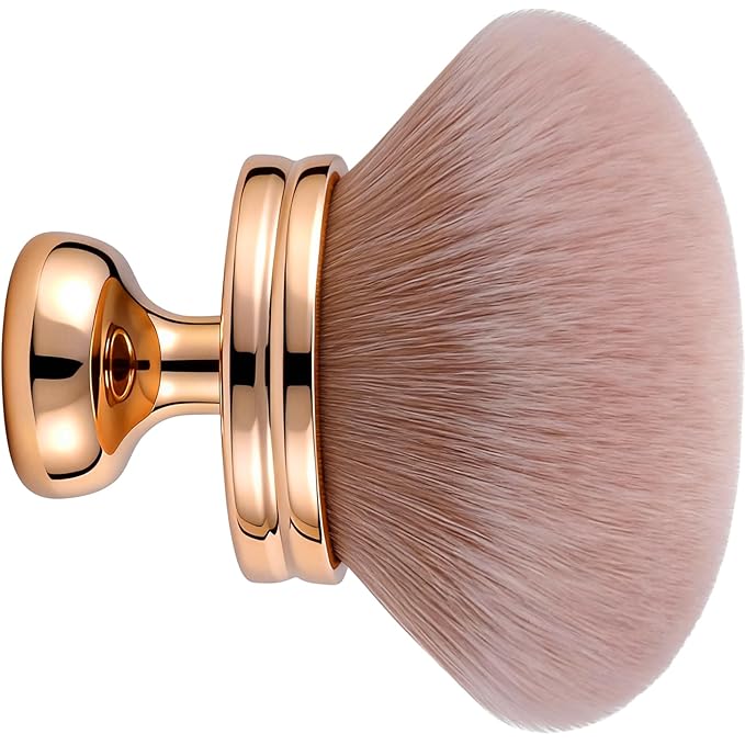 Extra Large Body Makeup Brush, Professional Self Tan Brush for Flawless Application, Wide Headed Body Bronzer & Leg Makeup Applicator, Streak-Free Blending Brush for Back & Arms (Gold)