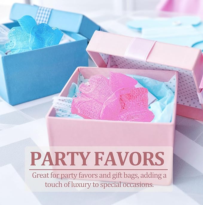 Loofah Lord 30 Mini Full Bodied Quality Bath or Shower Sponge Loofahs Pouf Mesh Assorted Colors Wholesale Bulk Lot