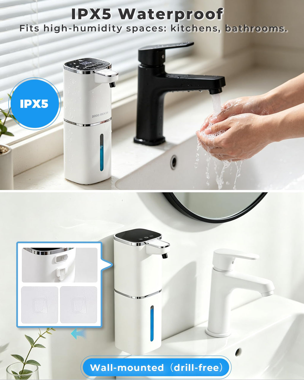 DODO MEKIA Automatic Foaming Soap Dispenser, USB Rechargeable