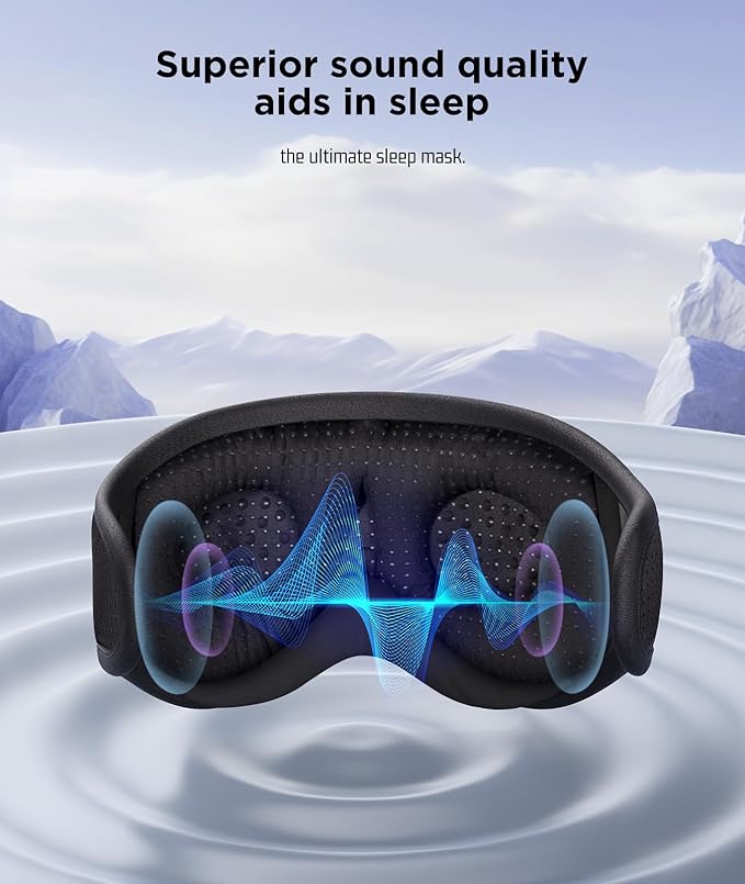 Bluetooth Headphones Weighted Sleeping Mask 3D Eye Mask