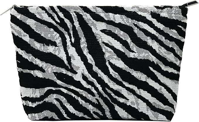 itgowisa Zebra Makeup Bag for Women,Travel Makeup Pouch Purse Organizer
