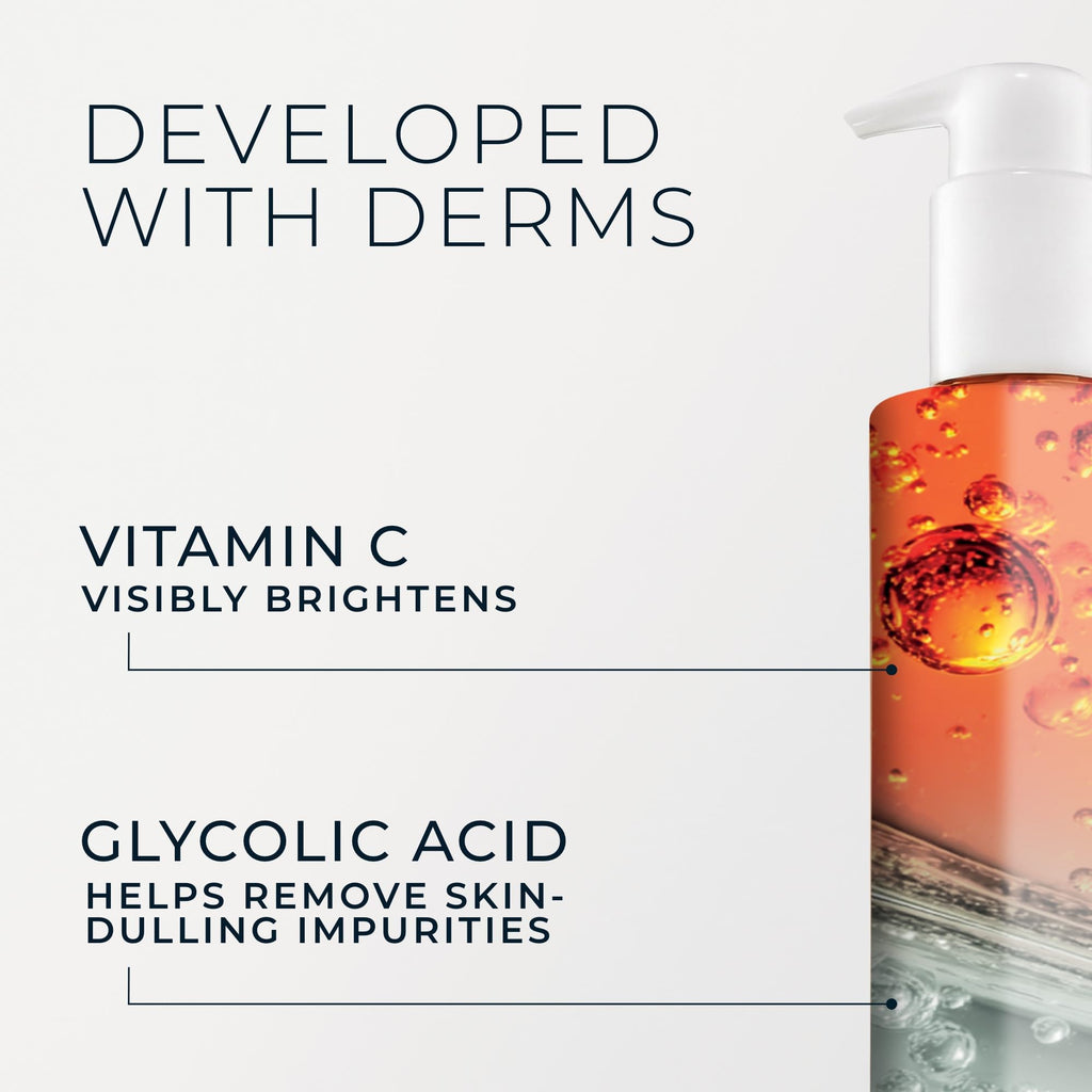 RoC Multi Correxion Revive + Glow Vitamin C Gel Brightening Cleanser, 6 oz
