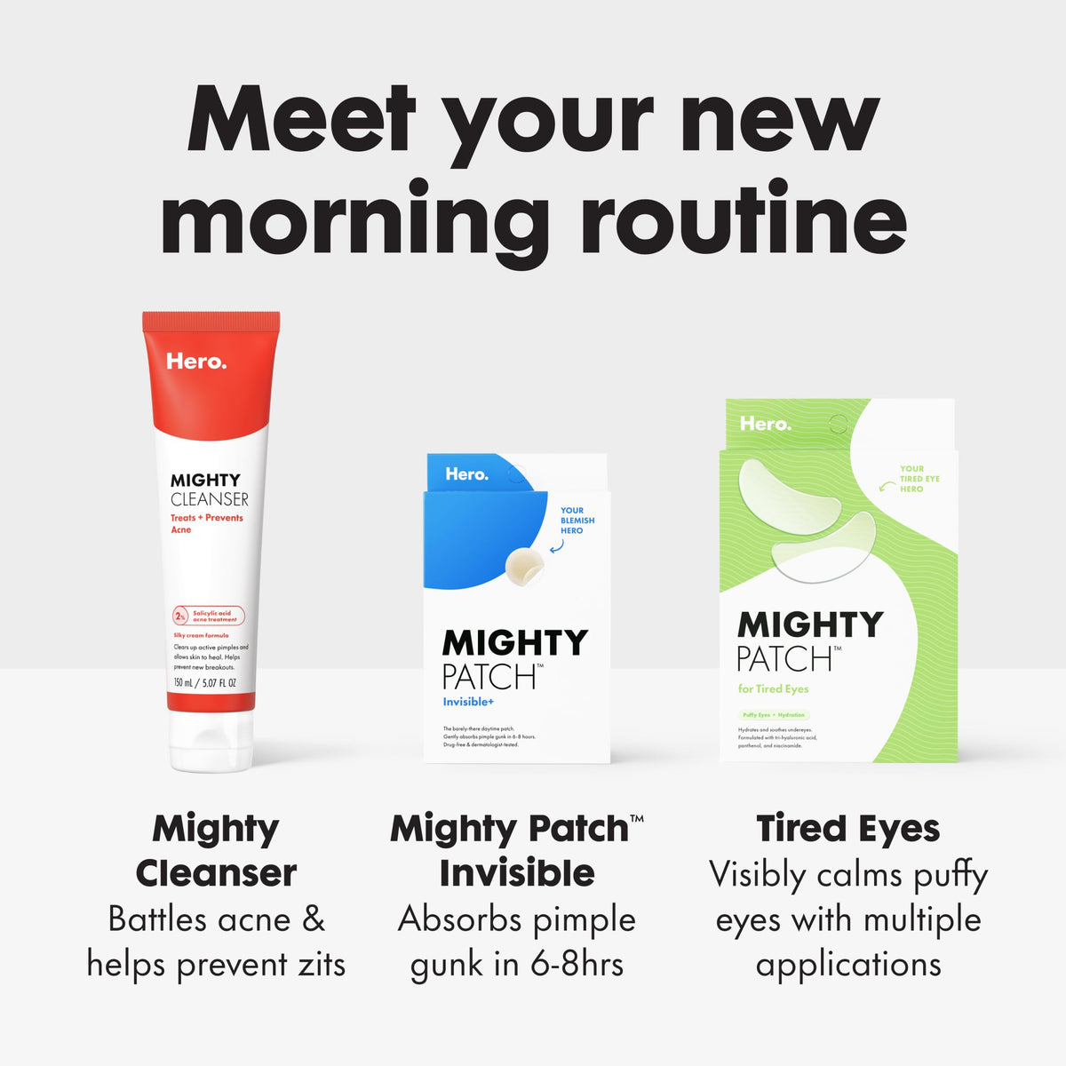 HERO COSMETICS Mighty Patch for Tired Eyes Patches, 6 Count