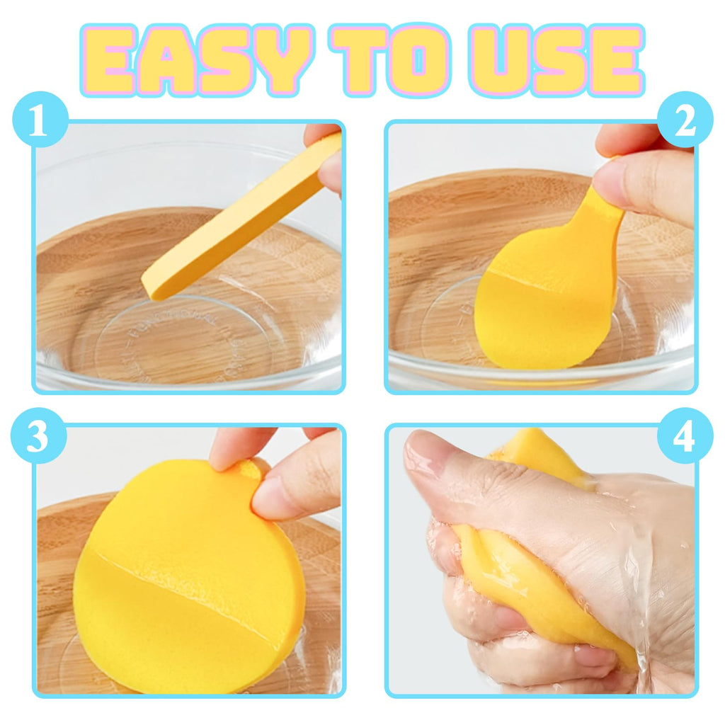 240 Pcs Compressed Facial Sponge,Professional Makeup Removal Sponge,Round Face Cleaning Sponge for Spa,Exfoliating,Face Wash(Yellow,Pink,Blue)